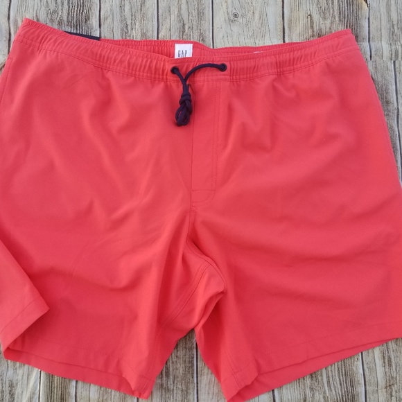 Gap Men's 9" Swim Trunks Hula Red Sz XXL Smooth, - Picture 4 of 5